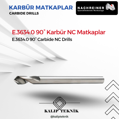 90° Pah ve Punta Matkabı | E.3634.0 Serisi